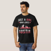 T-shirt Austin Texas Girl (Devant entier)