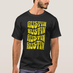 T-shirt Austin Texas Retro 60s les années 70 Style Distres