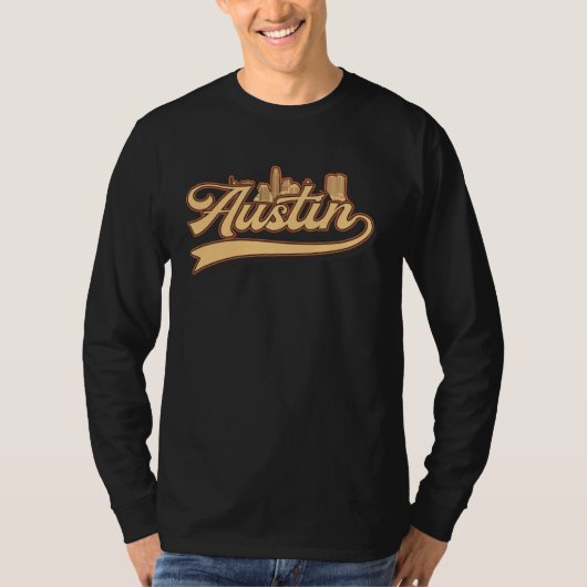 T-shirt Austin Texas retro City Hometown Vintage (Devant)