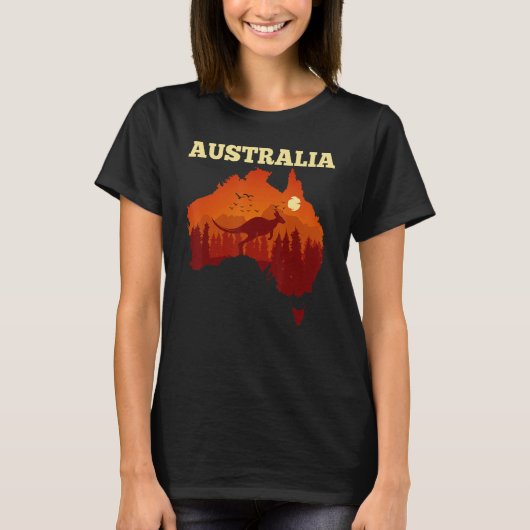 T-shirt Australia Day   Australian Map Flag Patriotic (Devant)