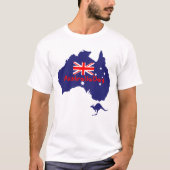 T-shirt Australia Day Flag Map  (Devant)