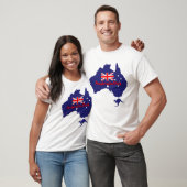 T-shirt Australia Day Flag Map  (Unisexe)