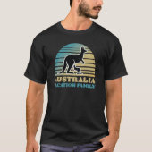 T-shirt Australia Family Vacation Kangaroo Retro Tees (Devant)