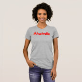 T-shirt "#Australia" Joli Design. Commandez dès maintenant (Devant entier)