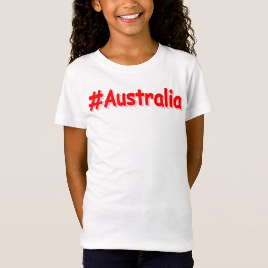 T-Shirt "#Australia" Joli Design. Commandez dès maintenant (Devant)