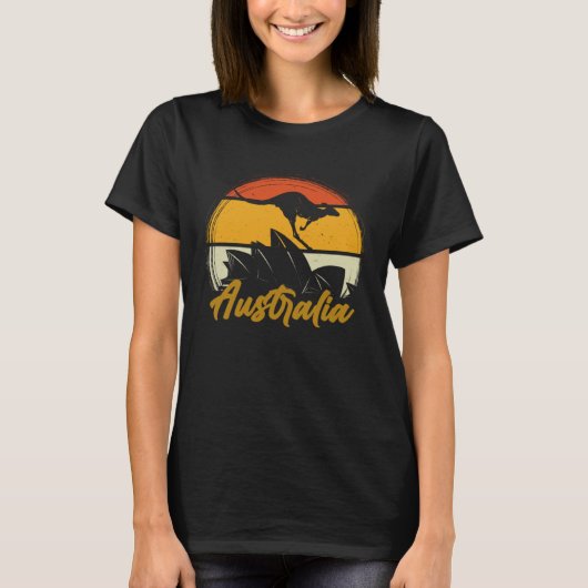 T-shirt Australia Kangaroo Aussie Men Women Kids (Devant)