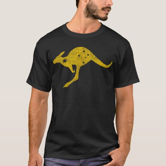 T-shirt Australia Kangaroo Aussie ROO Flag Roundel Sports (Devant)