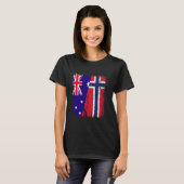 T-shirt Australia Norway Half Flag Australian Norwegian An (Devant entier)