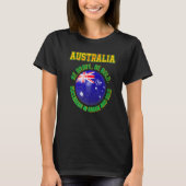 T-shirt Australia Slogan for Australian football team fans (Devant)