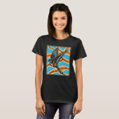 T-shirt Australian Aborginial Artwork  Bird of Paradise (Devant entier)