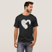 T-shirt Australian Cattle Dog Funny Heart Valentines Day D (Devant entier)