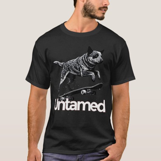 T-shirt Australian Cattle Dog Red Blue Heeler Untamed frie (Devant)