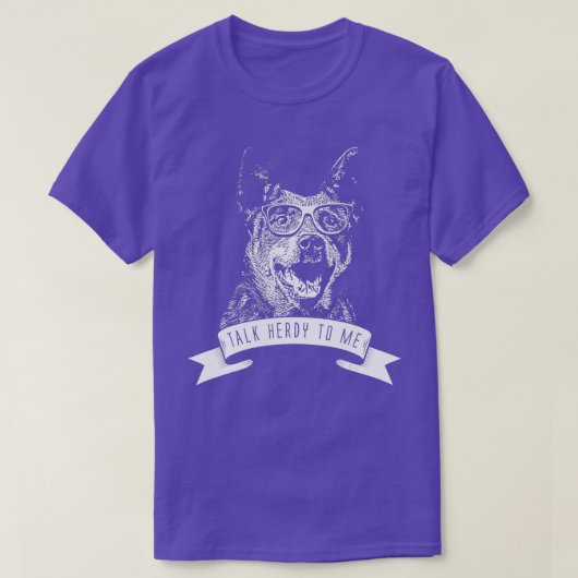 T-shirt Australian Cattle Dog - Talk Herdy to me (Design devant)