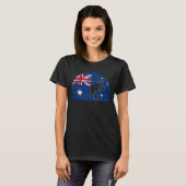 T-shirt Australian Flag Kangaroo Australia Tee (Devant entier)