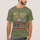T-shirt Australian Shepherd Army Sergeant Dad (Devant)