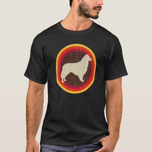 T-shirt Australian Shepherd Aussi Retro (Devant)