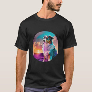 T-shirt Australian Shepherd avec une esthétique Vintage de