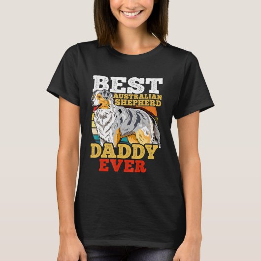 T-shirt Australian Shepherd Dad Fête des pères (Devant)
