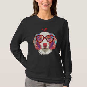 T-shirt Australian Shepherd Dog Lunettes de soleil Red Pla