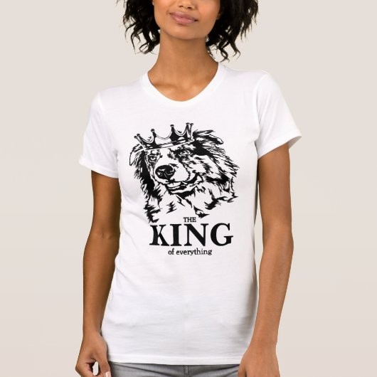 T-shirt Australian Shepherd King of Everything chien papa (Devant)
