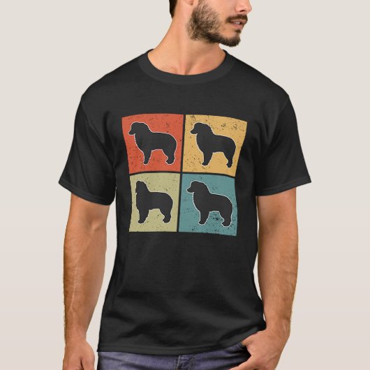 T-shirt Australian Shepherd Vintage 1 (Devant)