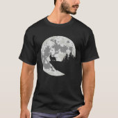 T-shirt Australian Silky Terrier Apparel And Moon  Hallowe (Devant)