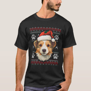 T-shirt Australian Terrier Santa Hat Noël Funny Chien M