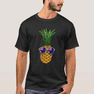 T-shirt Australie Ananas Australie Drapeau Lunettes de sol