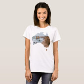 T-shirt Australie Apôtres en forme de pays Great Ocean Roa (Devant entier)
