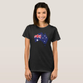 T-shirt Australie Australian Map Flag Pride (Devant entier)