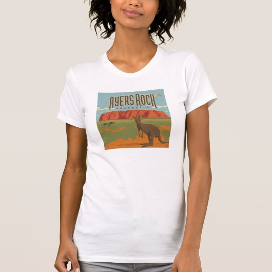 T-shirt Australie | Ayers Rock Kangaroos (Devant)