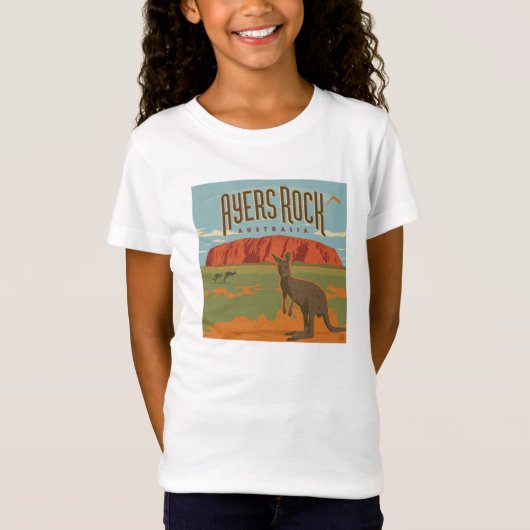 T-Shirt Australie | Ayers Rock Kangaroos (Devant)