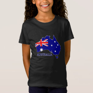 T-Shirt Australie Carte du drapeau Voyage