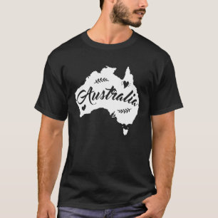 T-shirt Australie Carte Voyage & Animal State Home Austral