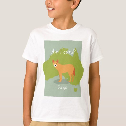 T-shirt Australie Dingo chien sauvage Am I mignon (Devant)