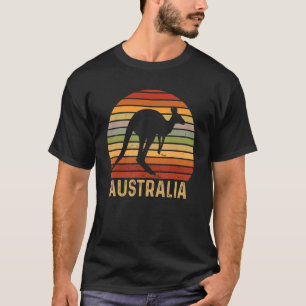 T-shirt Australie Drapeau Australie Voyage Kangaro Austral