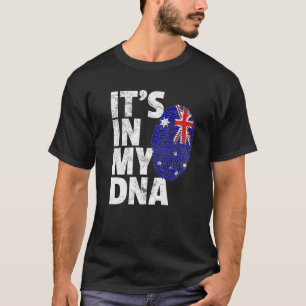 T-shirt Australie Drapeau australien C'est DANS MON ADN No