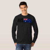 T-SHIRT AUSTRALIE DRAPEAU CODE DE PAYS AUSTRALIEN SPORTS A (Devant entier)