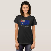T-shirt Australie Drapeau Coordonnées Hommes Femmes Austra (Devant entier)