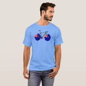 T-shirt Australie Drapeau cycliste (Devant entier)