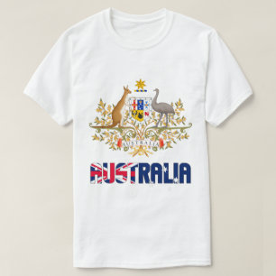 T-shirt Australie Drapeau et blason Patriotique