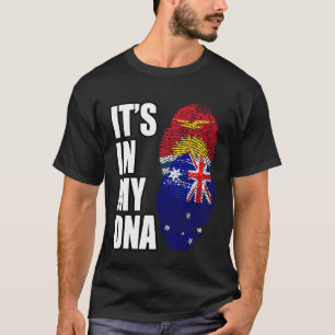 T-shirt Australie Et Kiribati Mélangent Le Drapeau Du Patr