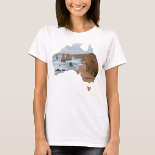 T-shirt Australie Forme de pays Apôtres Great Ocean Road