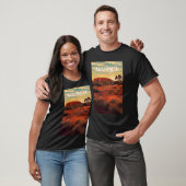 T-shirt Australie Illustration Travel Art Vintage (Unisexe)