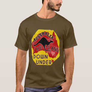 T-shirt Australie : La carte des terres abandonnées par K