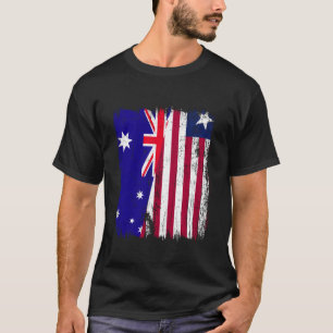 T-shirt Australie Libéria Demi Drapeau Australien Libérien