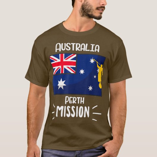 T-shirt Australie Perth Mormon LDS Mission Missionnaire (Devant)