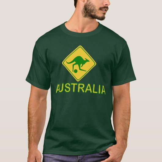 T-shirt Australie Soccer Kangaroo (Devant)