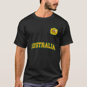 T-shirt Australie Team Sports Football Australian Drapeau 