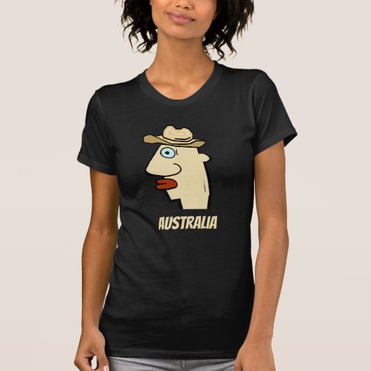 T-shirt Australie - Tête comique extérieure (Devant)